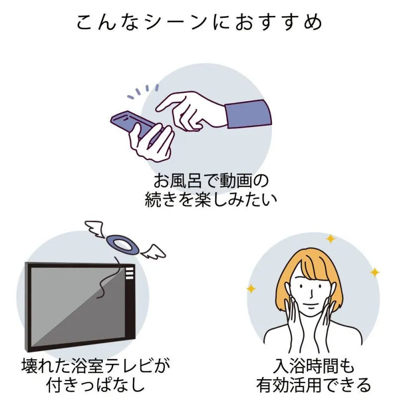 mirarel ミラレル お風呂テレビ 浴室テレビGoogleTV搭載 防水 リモコン 地デジ BS CS ツインバード パナソニック タブレット