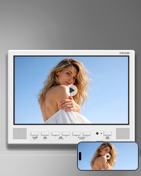 スマホの動画を、
そのまま大画面へ。